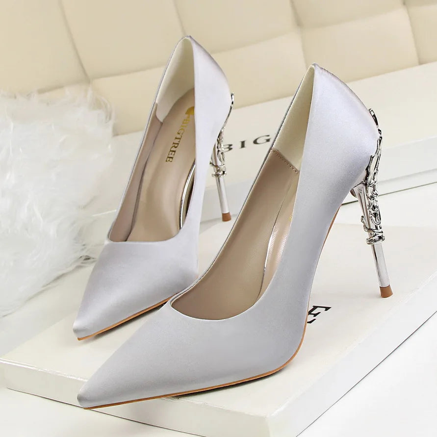 Woman 10cm High Heels Metal Heels