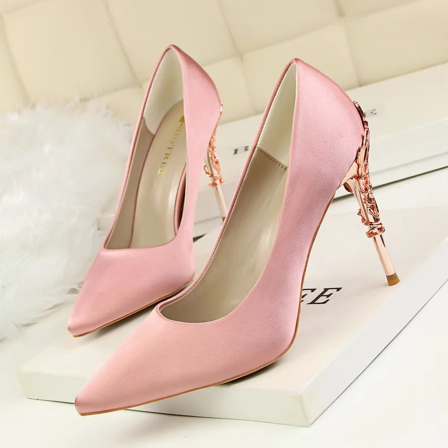 Woman 10cm High Heels Metal Heels