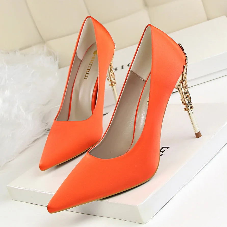 Woman 10cm High Heels Metal Heels
