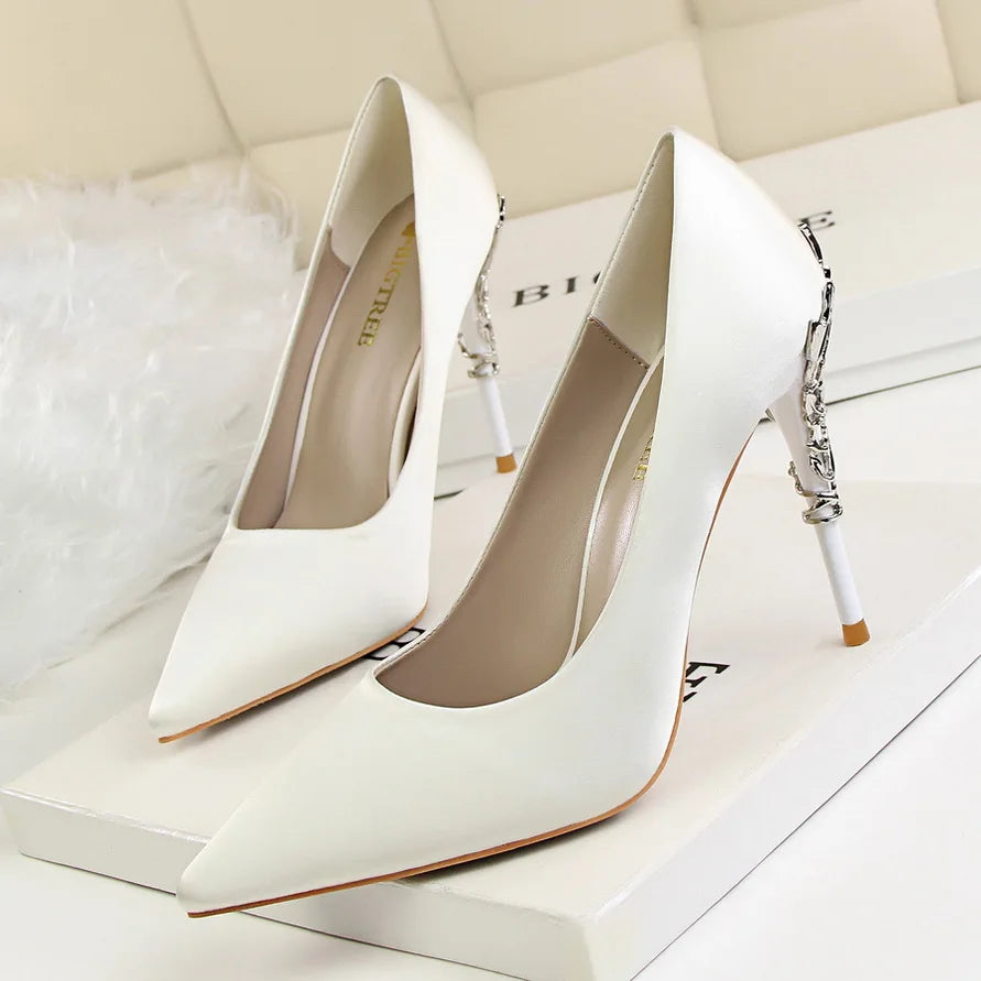 Woman 10cm High Heels Metal Heels