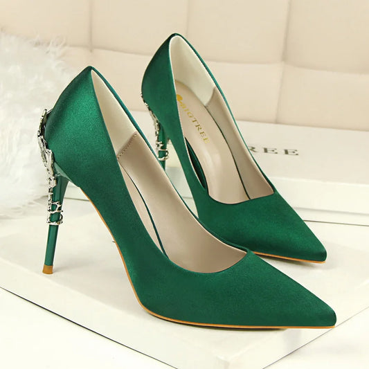 Woman 10cm High Heels Metal Heels