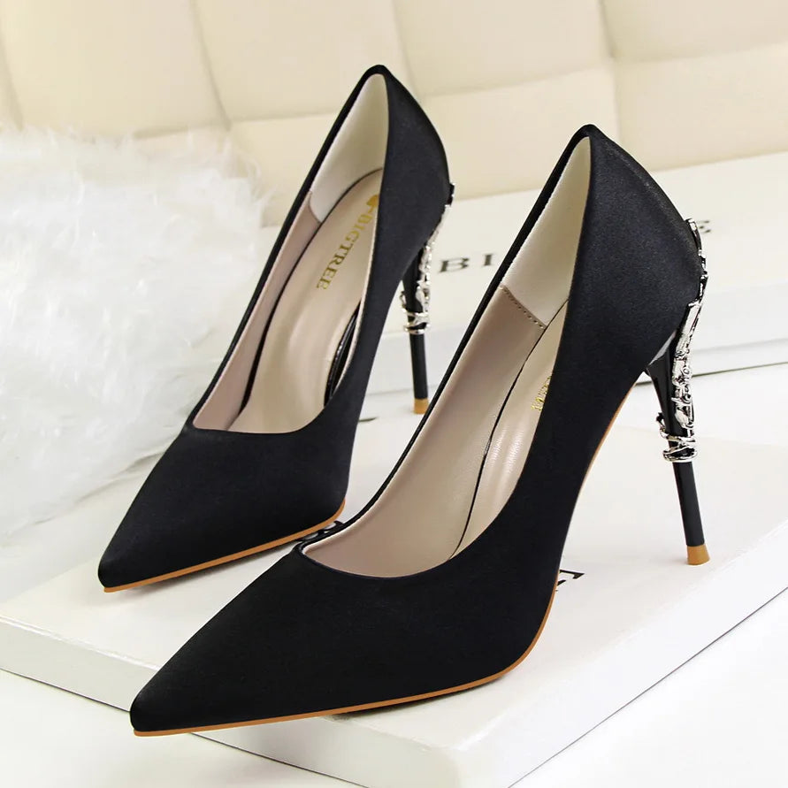 Woman 10cm High Heels Metal Heels